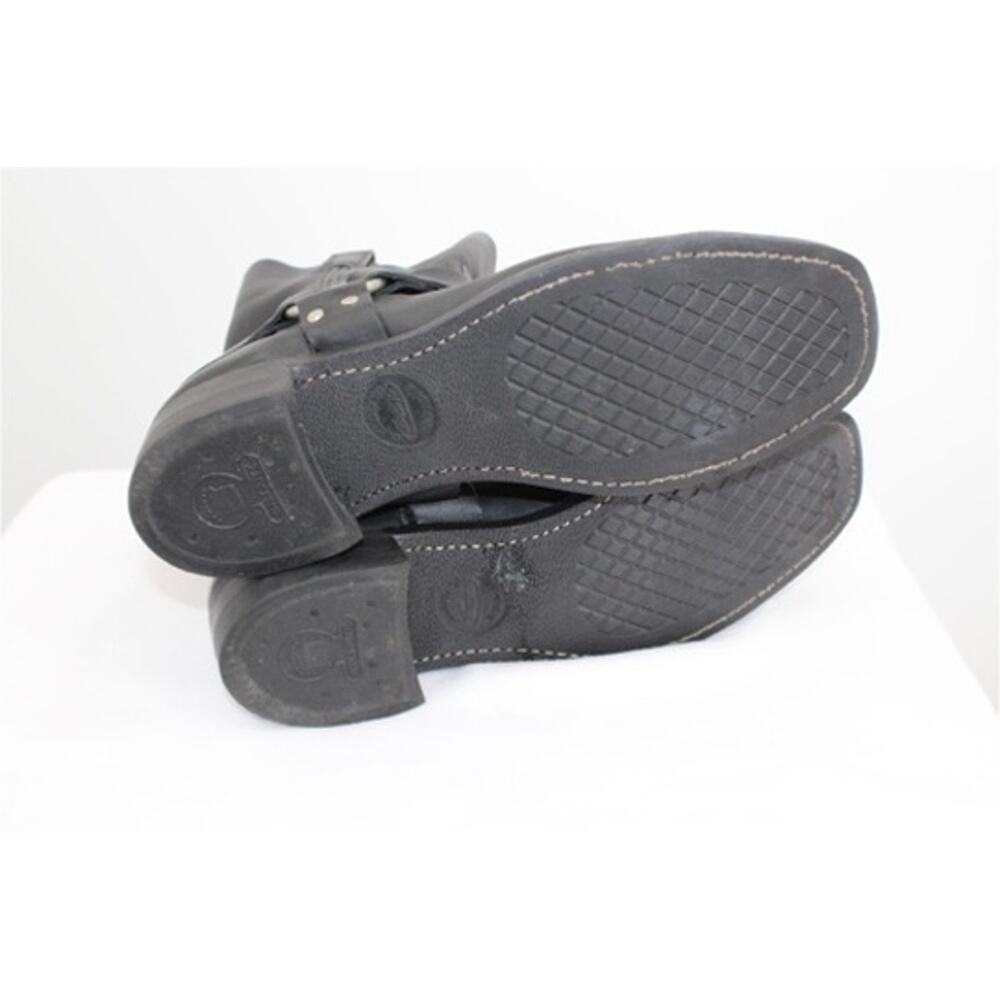 Vintage Frye Boots Mens Black Harness 8R 87400 Made in USA Size 13M - Picture 6 of 9